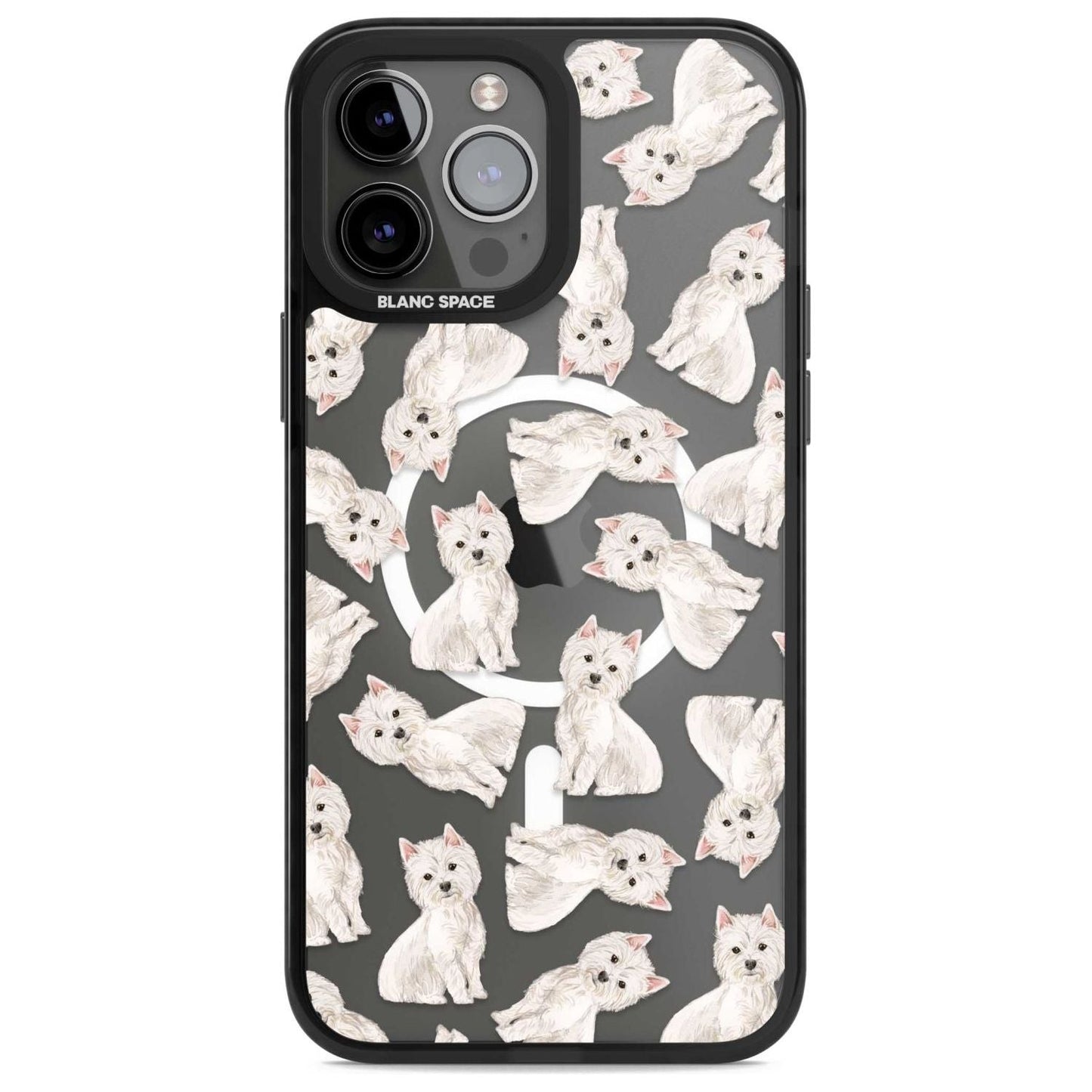 Motif de chien Westie