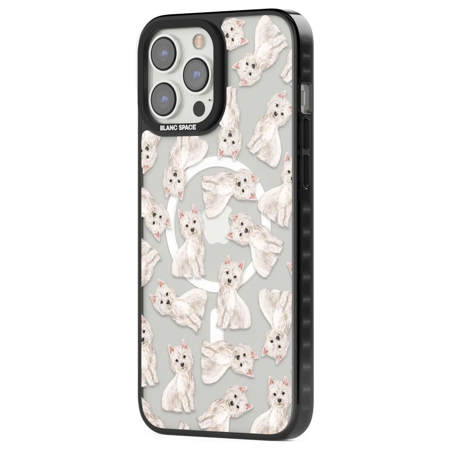 Motif de chien Westie