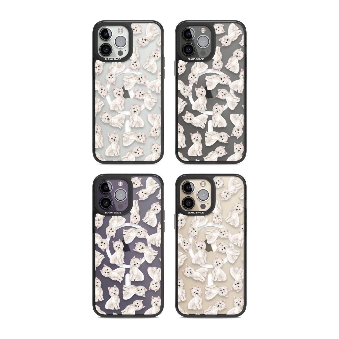 Motif de chien Westie