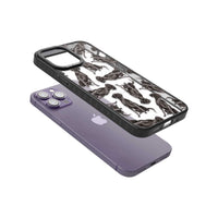 Black Labrador Watercolor Pattern