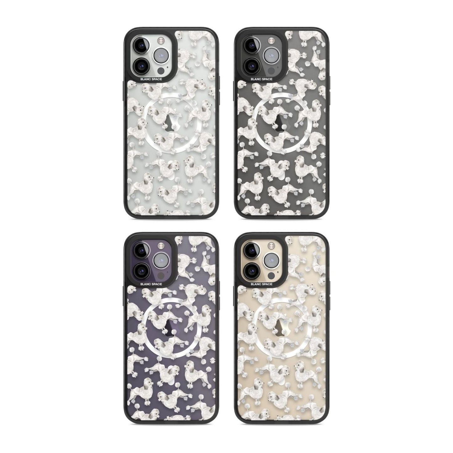 Pudel-Aquarellmuster