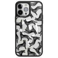 German Shepherd Pattern Black
