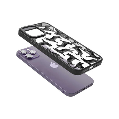 German Shepherd Pattern Black