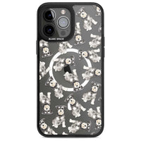 Aquarellzeichnung eines Zwergschnauzers