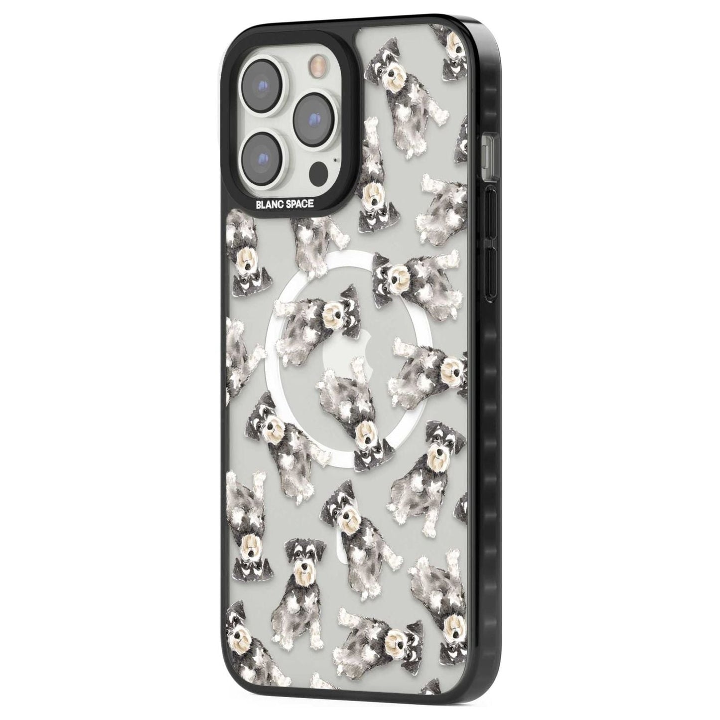 Aquarellzeichnung eines Zwergschnauzers