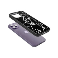 Abstract Line Art Clear Black