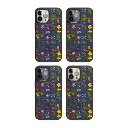 Grille de fleurs sauvages