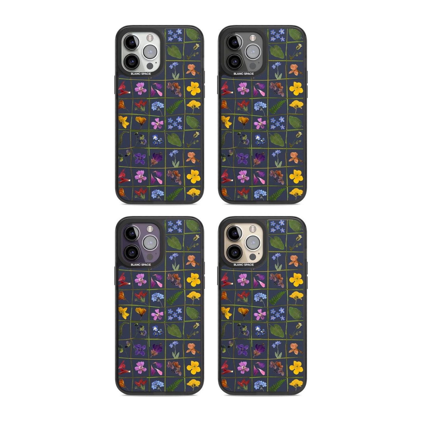 Grille de fleurs sauvages