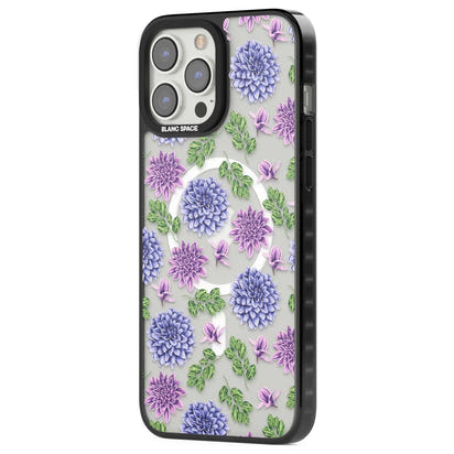 Purple Dahlias Floral