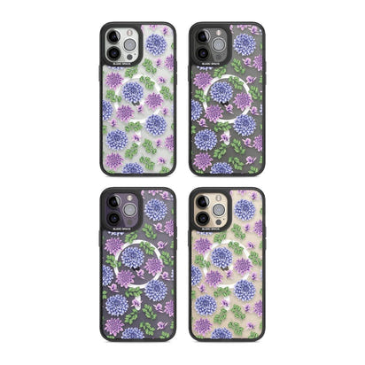 Purple Dahlias Floral