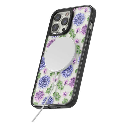 Purple Dahlias Floral