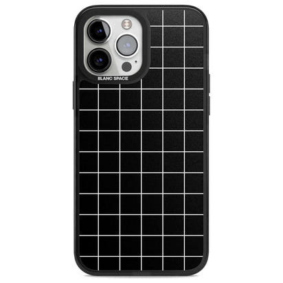 Minimalist Grid Pattern Black