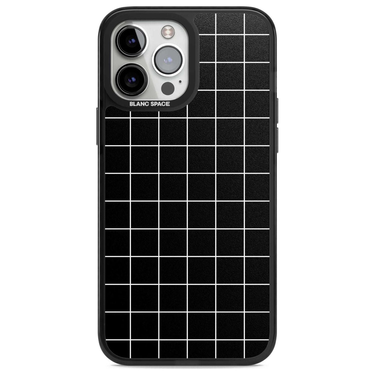 Minimalist Grid Pattern Black