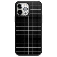Minimalist Grid Pattern Black