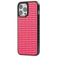 Pied-de-poule rose fluo et rouge