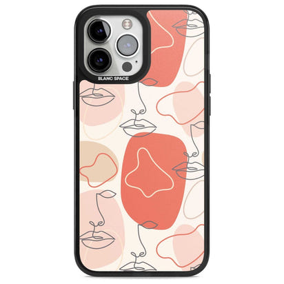 Abstract Face Line Art