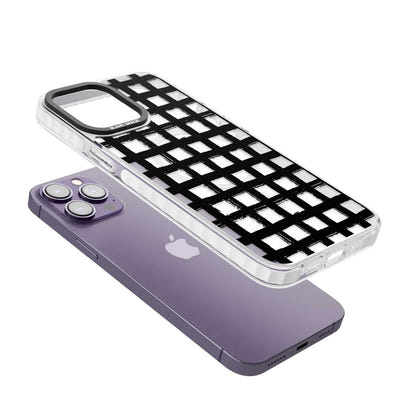 Messy Black Grid Clear