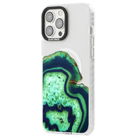 Tranche d'agate émeraude