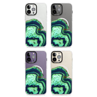 Tranche d'agate émeraude