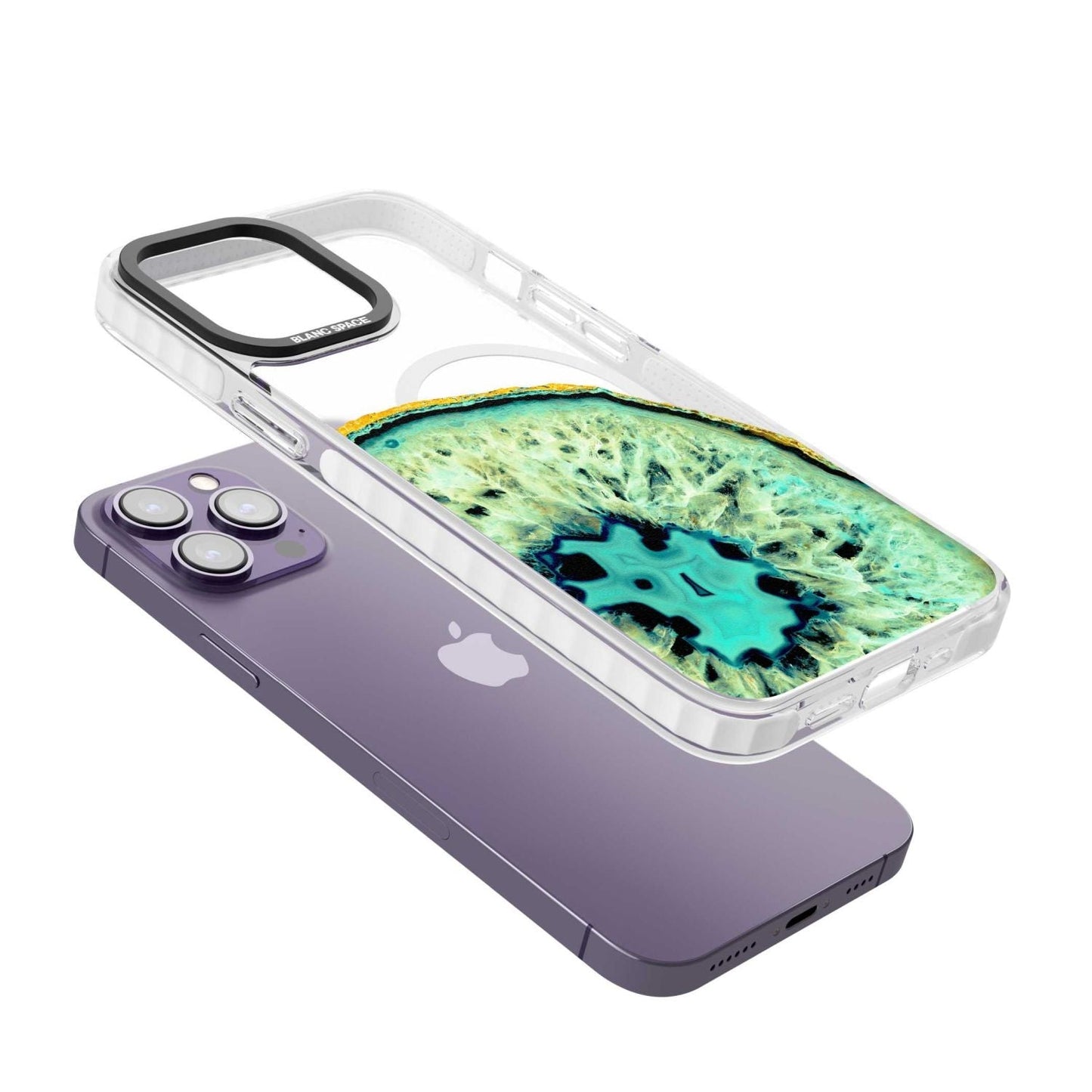 Géode turquoise en cristal