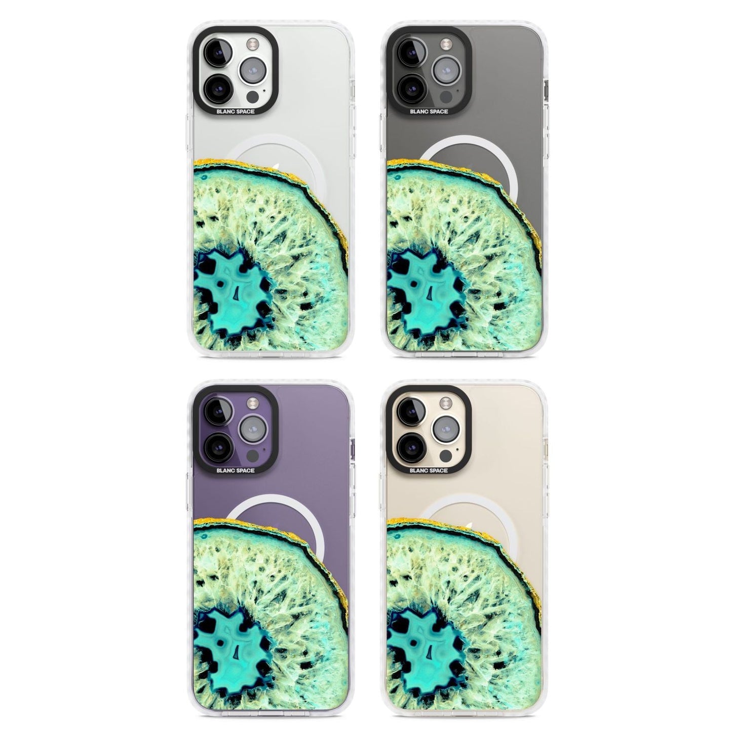 Géode turquoise en cristal