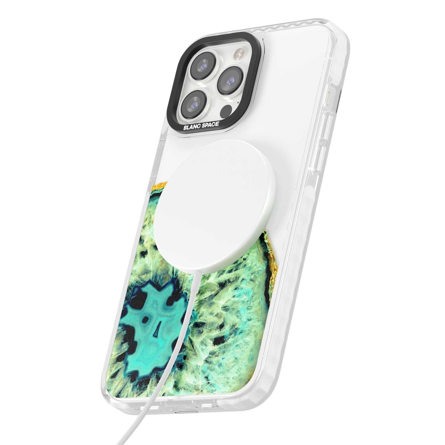 Géode turquoise en cristal