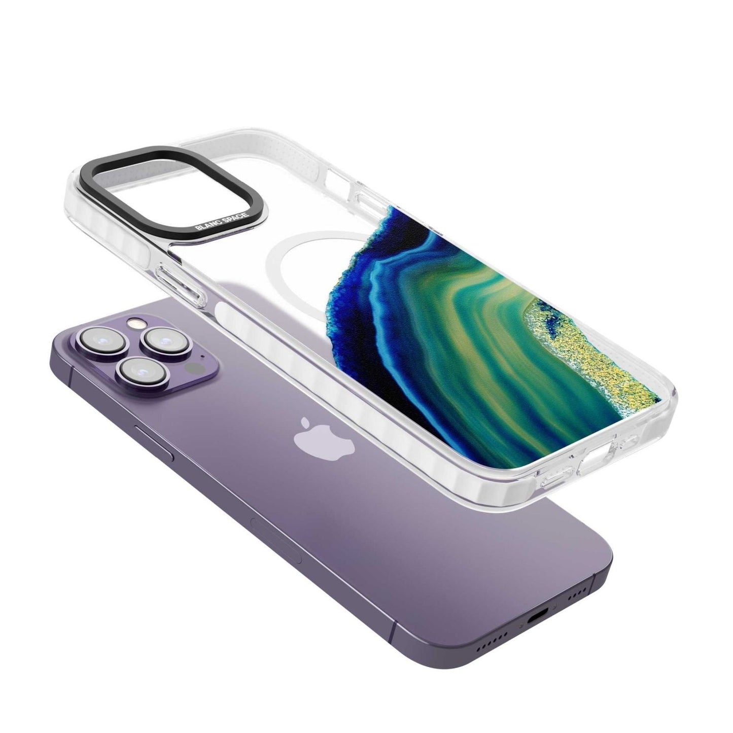 Grüne und blaue Smaragd-Geode