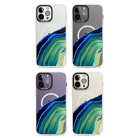 Grüne und blaue Smaragd-Geode