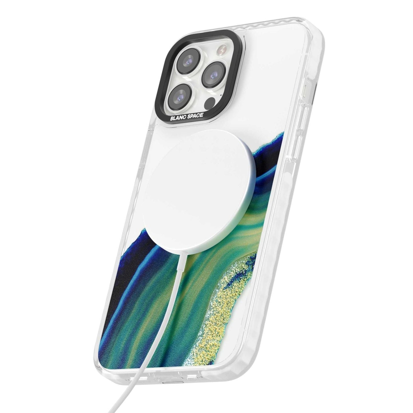 Grüne und blaue Smaragd-Geode