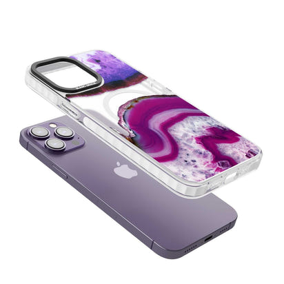 Tranche de cristal d'améthyste