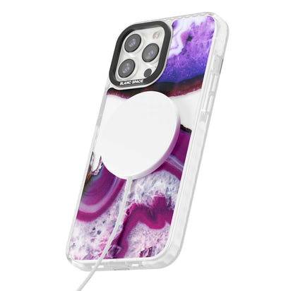 Tranche de cristal d'améthyste