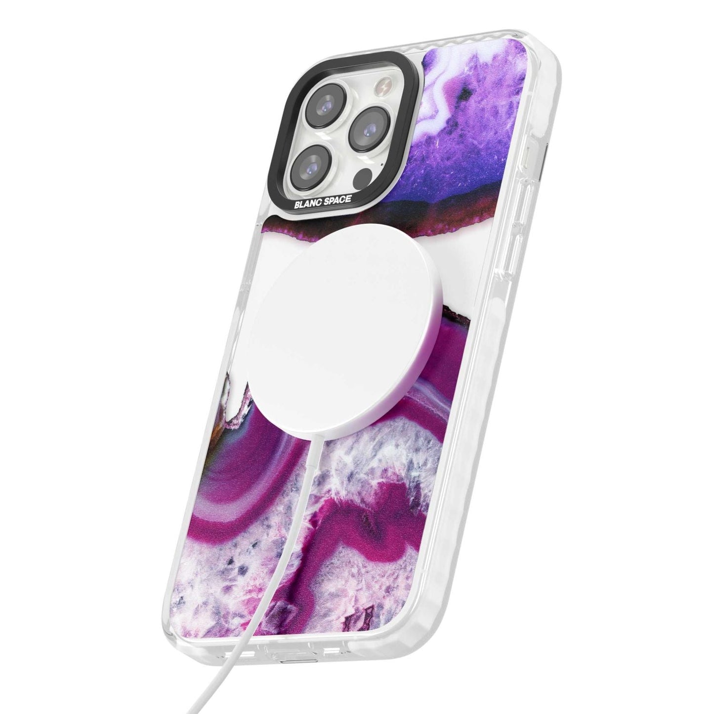 Tranche de cristal d'améthyste