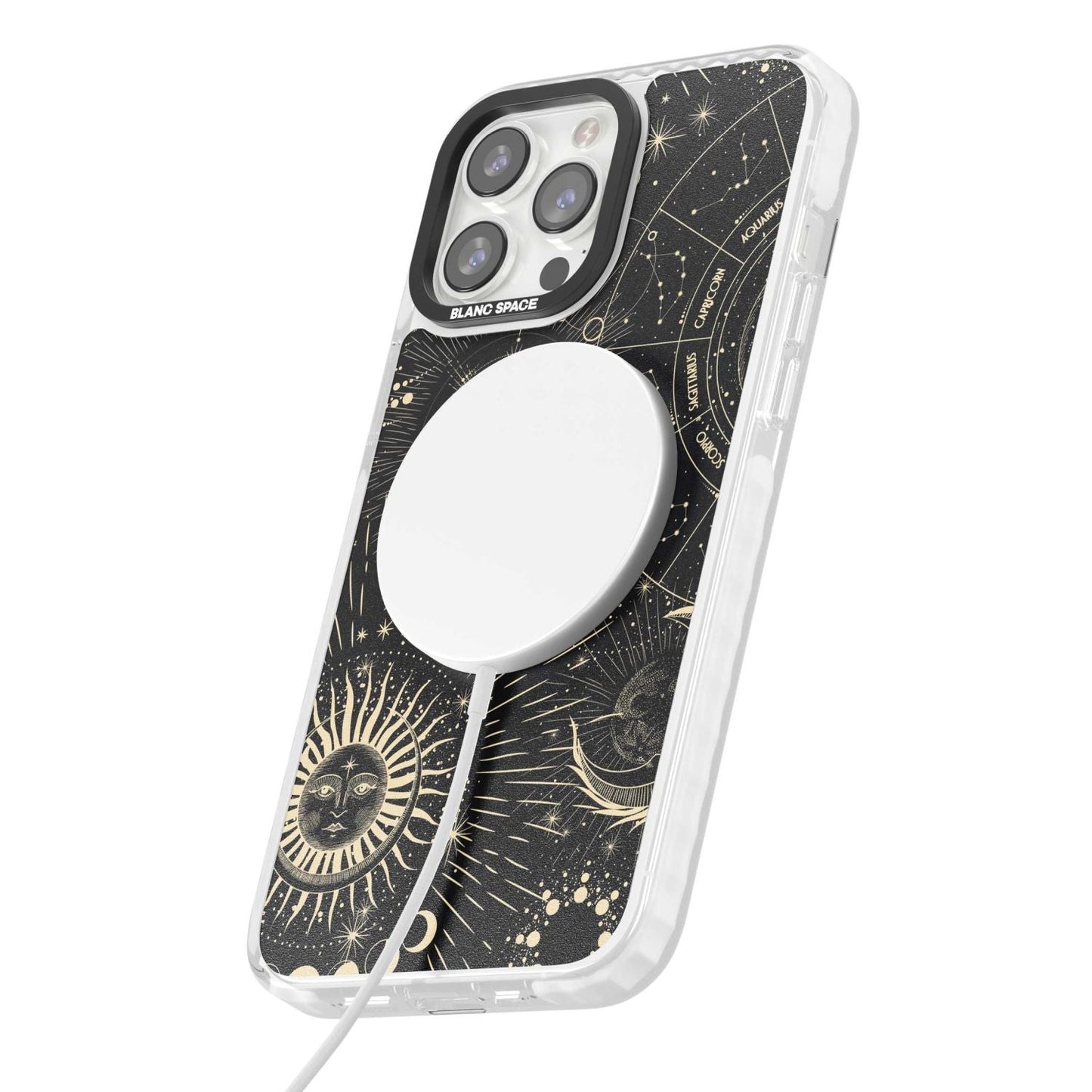 Soleil cosmique et symboles du zodiaque