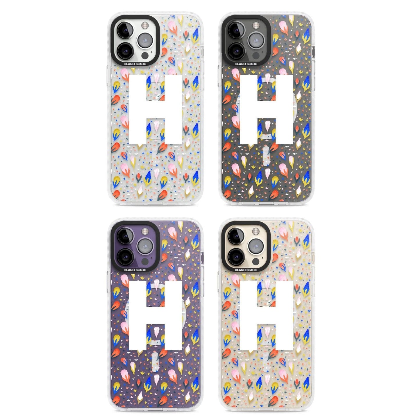 Personalised Abstract Floral Initial