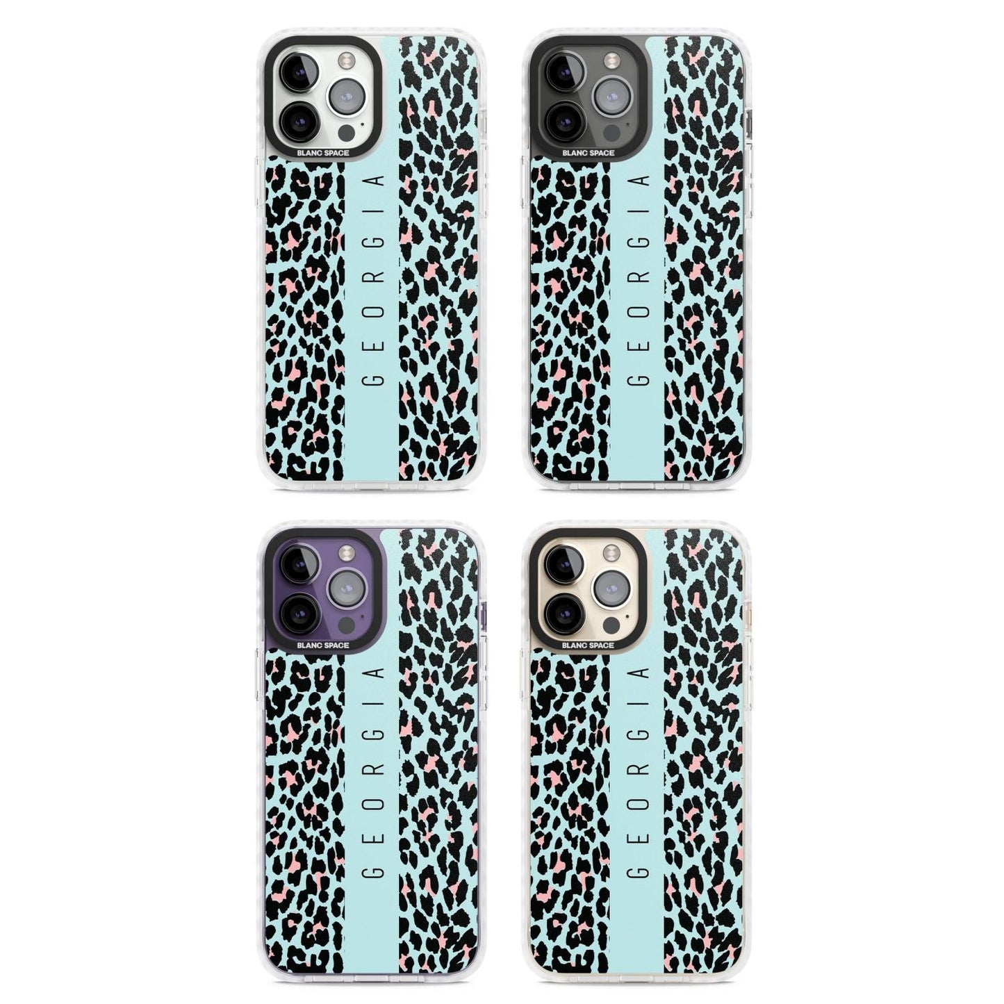 Léopard bleu personnalisé