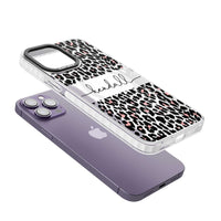 Personalised Cursive Leopard Spots