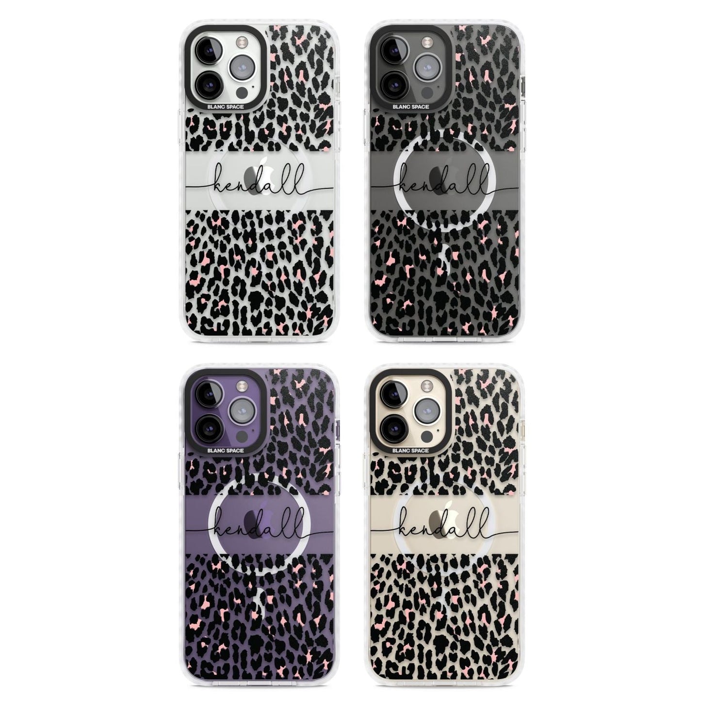 Personalised Cursive Leopard Spots