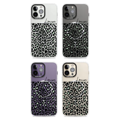 Personalised Seafoam Leopard