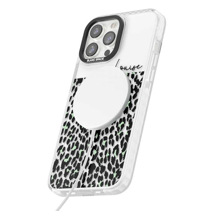 Personalised Seafoam Leopard