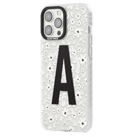 Initiale en gras personnalisée et florale