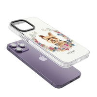 Personalised Yorkshire Terrier Floral Portrait