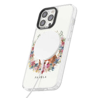 Personalised English Bulldog Floral Portrait