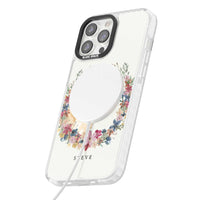 Personalised Yellow Labrador Floral Portrait