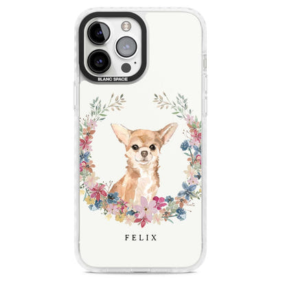 Personalised Chihuahua Floral Portrait