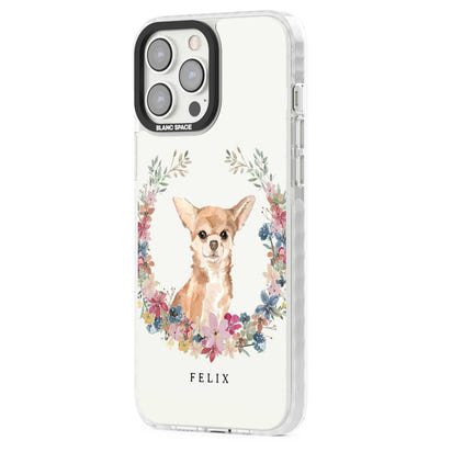 Personalised Chihuahua Floral Portrait