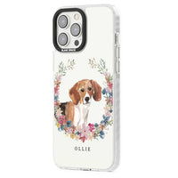 Personalised Beagle Floral Portrait