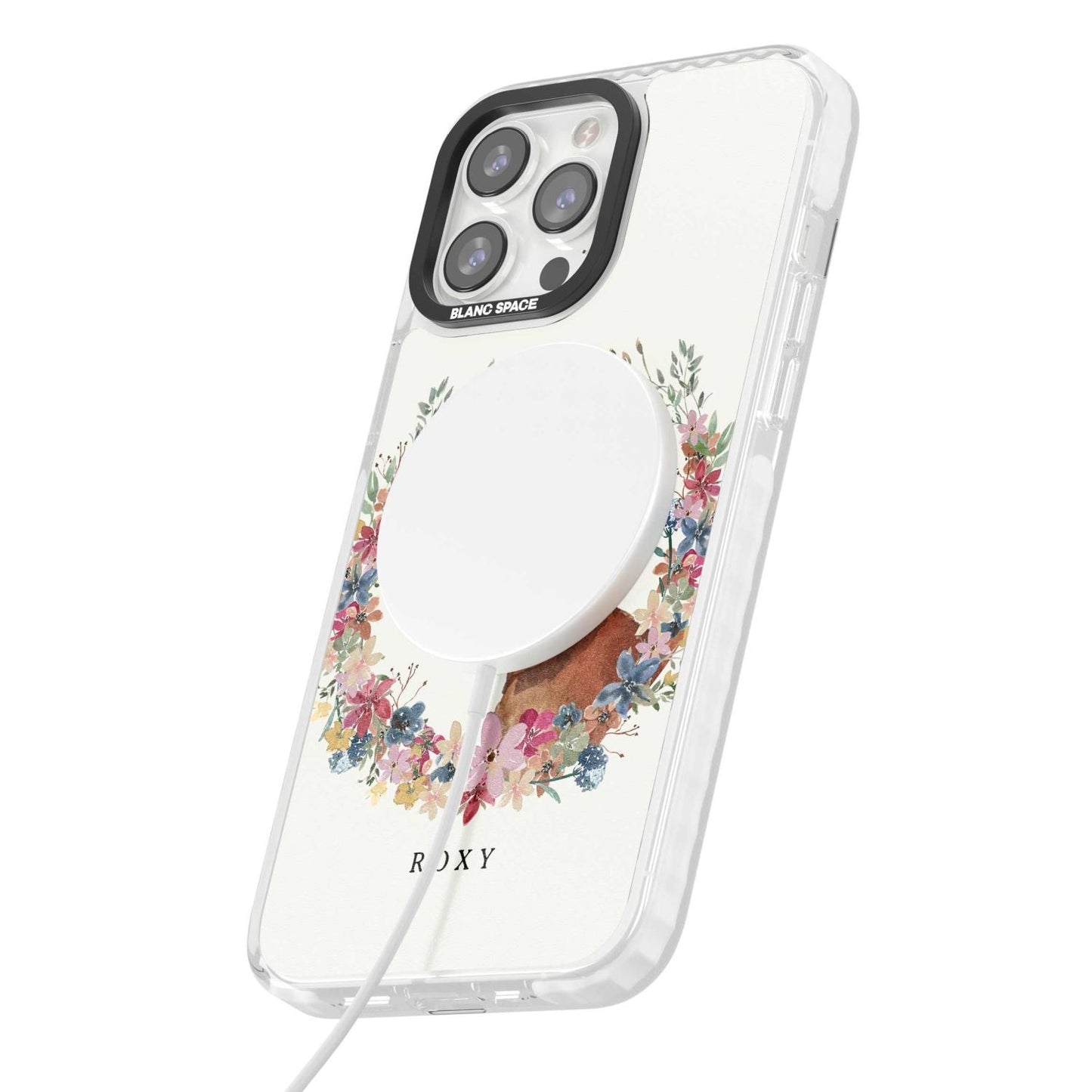 Personalised Tan Dachshund Floral Portrait