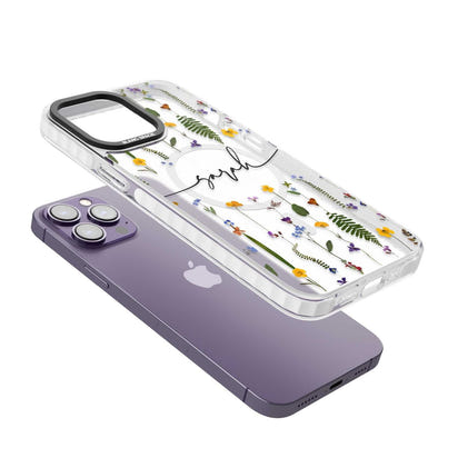 Chaîne de fleurs sauvages personnalisée