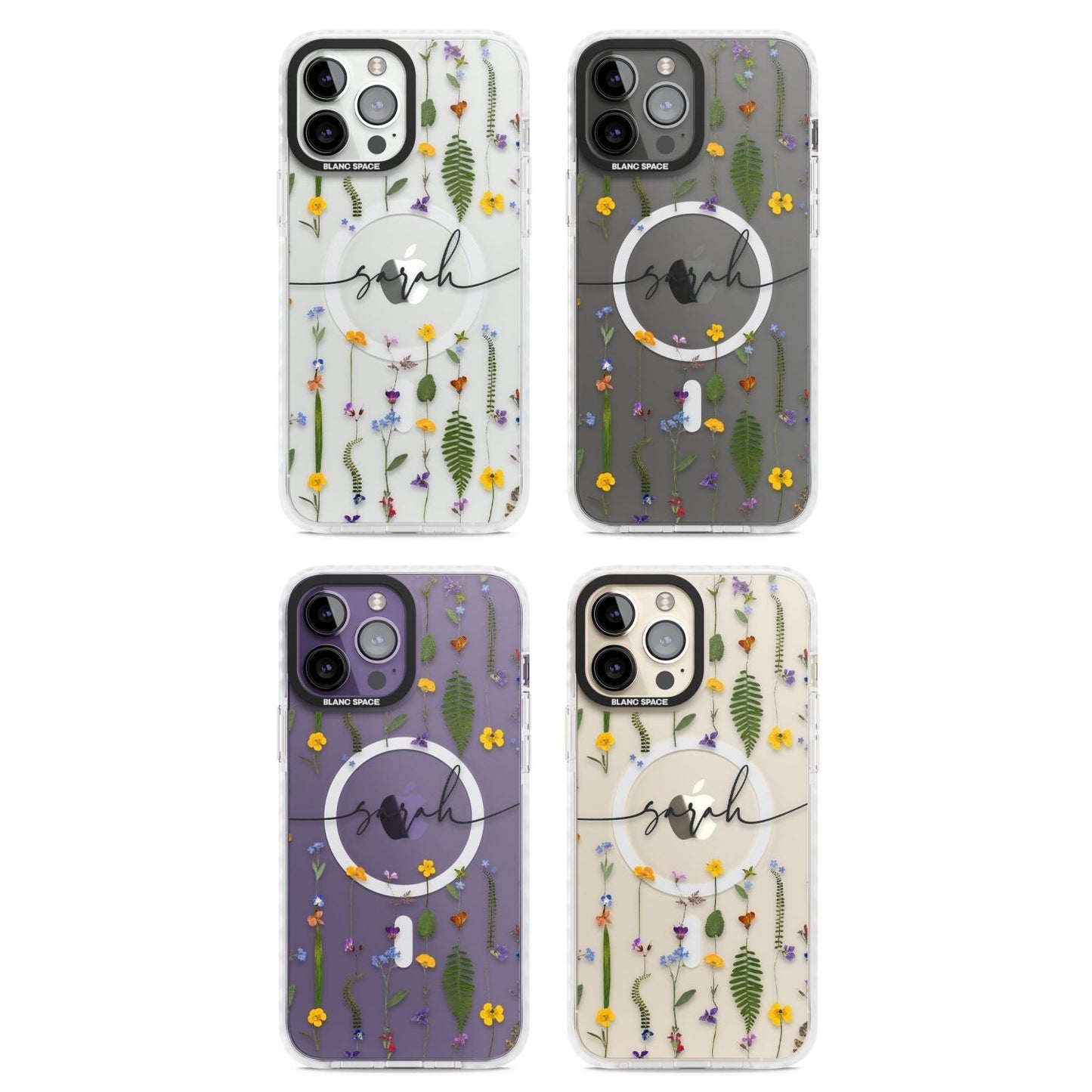 Chaîne de fleurs sauvages personnalisée