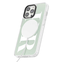 Lettres personnalisées blanches et vert d'eau